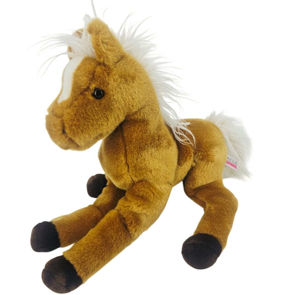 Douglas Floppy Plush Chestnut Horse Mr. Brown Pony Stuffed Animal 14” Equestrian